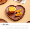 Heart Shaped Wooden Pallet Portable Snack Food Dessert Tray Tableware Tray Decorative Hotel Serving Dishes Trays Platters