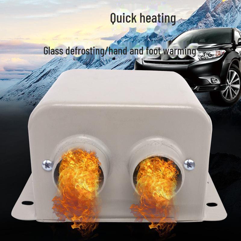 Dual-Port Cross-Border Car Heater 12V/800W 24V Heated Glass Defroster for Cars/Trucks