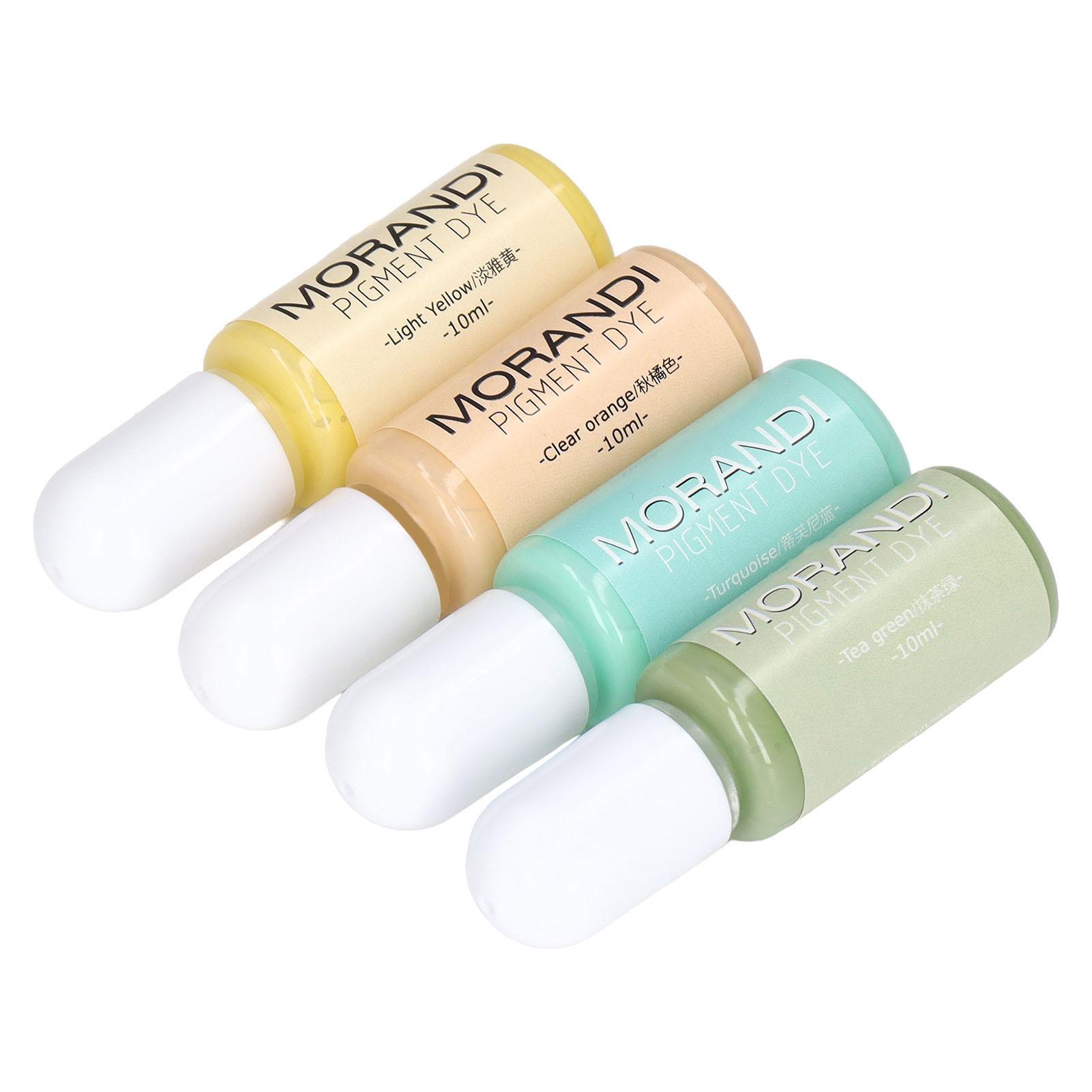 

4 шт. пигмент эпоксидной смолы непрозрачный Morandi 4 цвета эпоксидная смола УФ клей DIY кристалл клей цветная паста