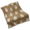 Ghosts Blanket Soft Comfortable Breathable Halloween Throw Blanket for Watching TV Camping Khaki