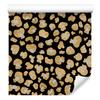 Golden Leather Wallpaper Ochre, Gold and Black for Living Room and Bedroom 50x1000