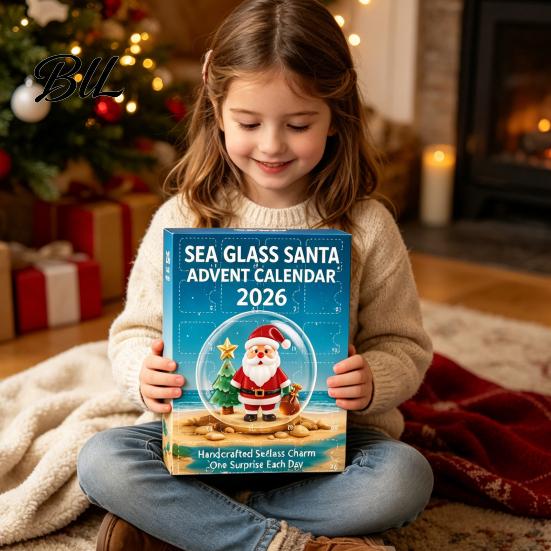 Christmas Advent Calendar 2026, 24 Days 2D Acrylic Tree Bear Elk Unboxing Surprise Set Snowman Ornaments Countdown for Holiday Tree, Window Home Decor