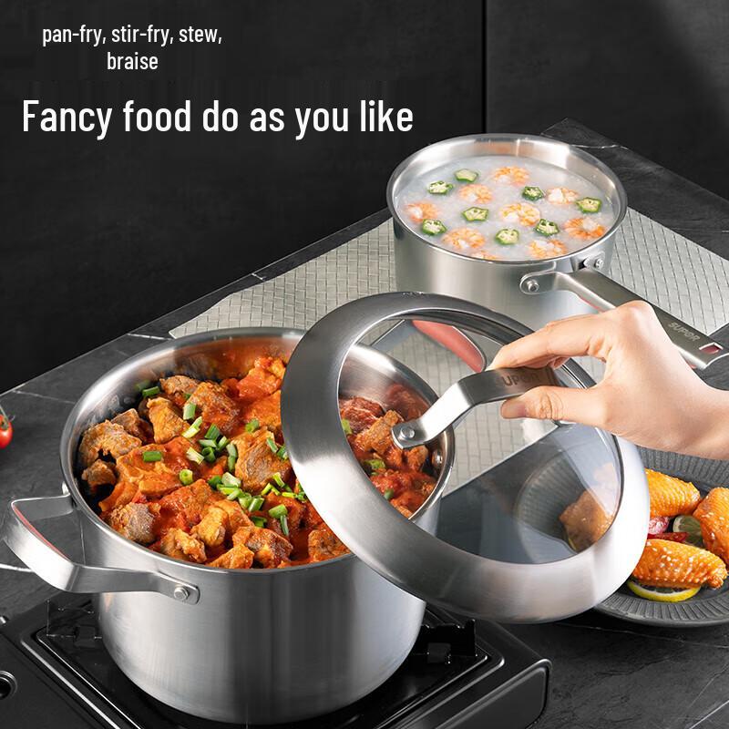 Supor 304 Stainless Steel Deep Soup Pot