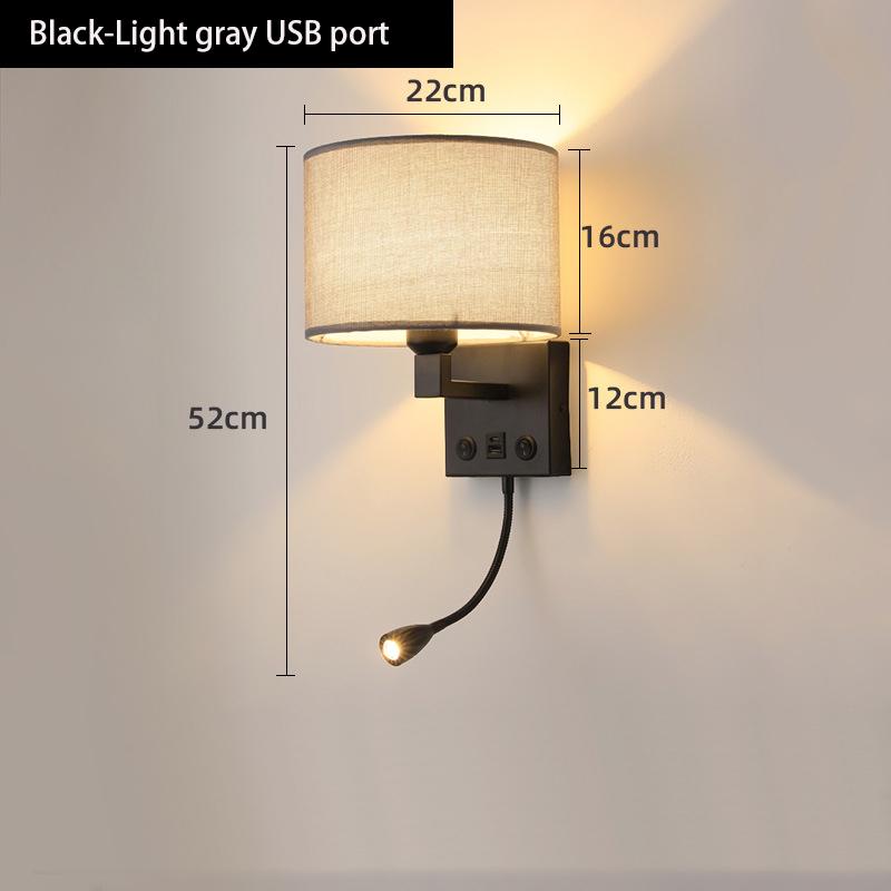 Mūsdienīga E27 auduma sienas lampa 5W