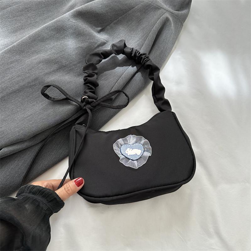 Trendy Canvas Shoulder Bag For Women 2023 Fall Fashion Retro Underarm Bag Street Style