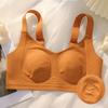 Underwear Women's Summer Thin No Trace Rabbit Ear Bra Large Size Double Breasts Anti Sagging Bra