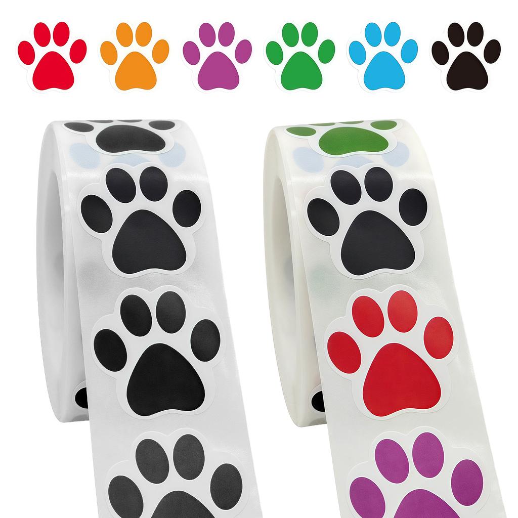 Tear Proof Dog Paws Sticker Adhesive Water Resistant Safe Decoration for Office Use Pet Accessories Art Projects