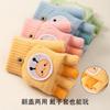 Embroidery little bee half finger knitted dew finger cartoon cute winter primary school students thickened warm children's flip gloves