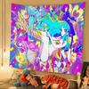Urusei Yatsura Anime DIY Wall Tapestry Hanging Tarot Hippie Wall Rugs Dorm INS Home Decor