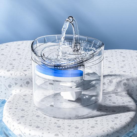 Cat Water Fountain Automatic Water Dispenser with Filter 1.8L Pet Drinking Fountain with Quiet Pump Dog Water Bowl for Indoor Cats Kitty