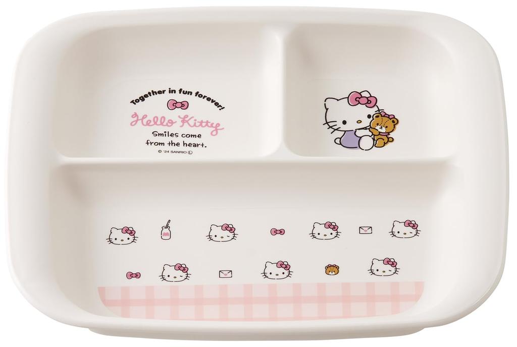 Skater Baby Tableware Lunch Plate for Children Antibacterial Plastic 470ml Children Tableware Children Tableware Sanrio Hello Kitty Made In Japan