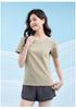 Sports t-shirt women summer yoga fitness running women short sleeved loose round neck short sleeved JS