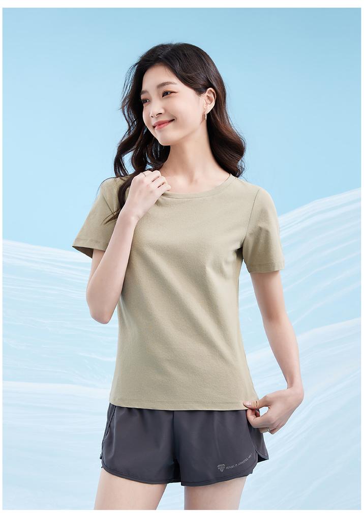 Sports t-shirt women summer yoga fitness running women short sleeved loose round neck short sleeved JS
