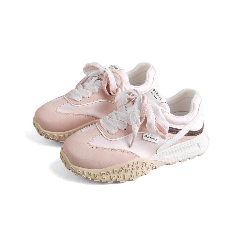 Pink Women's New Spring Casual Small Board Shoes Platform Sports