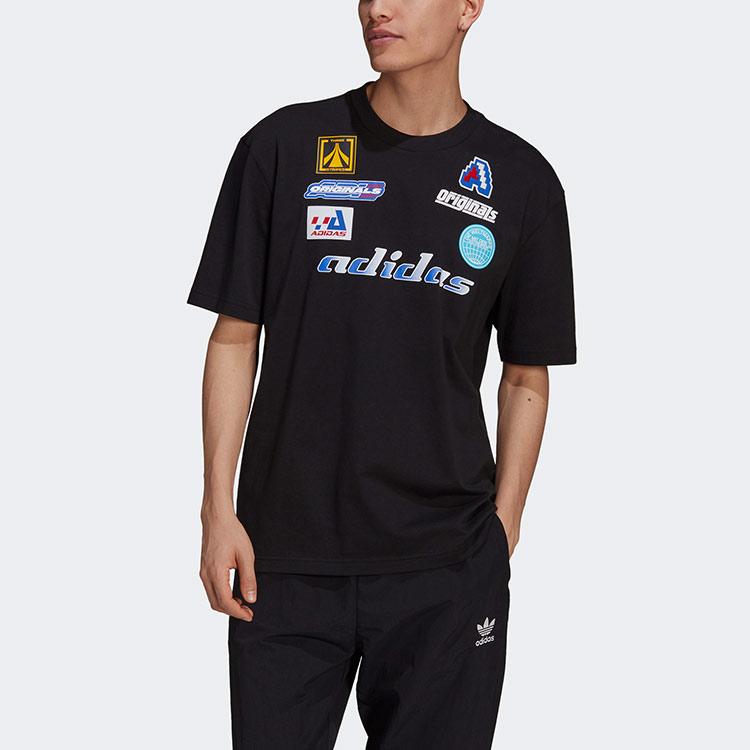 Adidas Originals Tgp Ss Tee 2 Motocross Print Sports Short Sleeve Men Tops Black HA4743