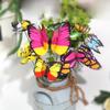 10pcs 3D Butterfly Garden Decorative Stakes Elegant Realistic Decorative Display Office Home Decor DIY Crafts Garden Accessories