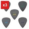 Musent Standard Teardrop Guitar Picks, Assorted Thickness (0.60-1.20mm), 10-Pack