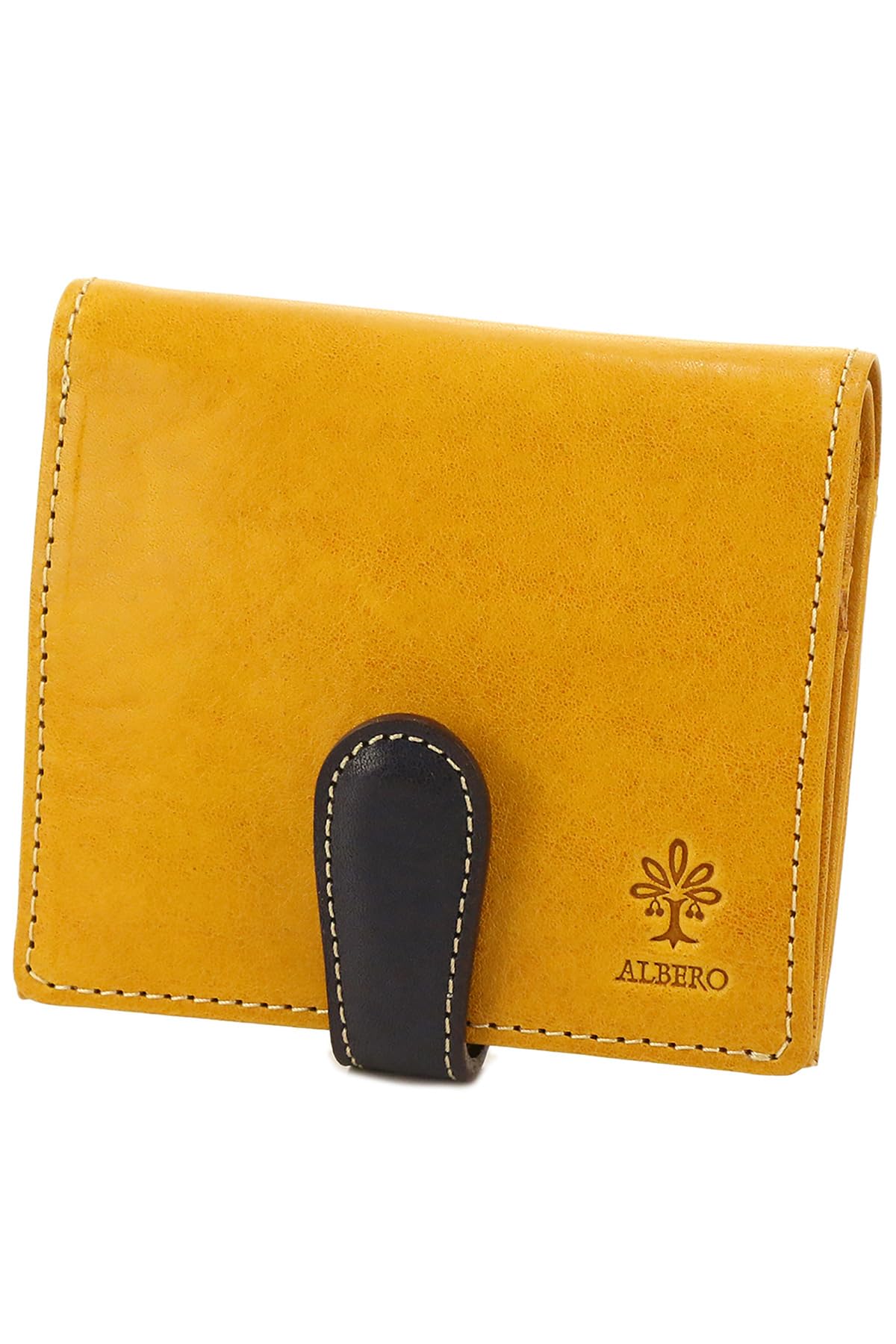 

Bifold Wallet Genuine Leather Clown 6414 Yellow [Albero] Women s AL-6414-42 жовтий