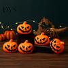 Durable Plastic Holiday Ornaments 3Pcs Halloween LED Pumpkin Light, Spooky Ghost Hanging Celebration Wall Hangings Decor for Bar, Glowing Haunted