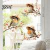 Doe-het-zelf Raamfolie voor Balkon Schattige Vogel Kerselbloesem Statische Plakfolie Lente Bloemenstickers Stickers Huisdecoratie Geen Lijm PVC Stickers Slaapkamer Woon