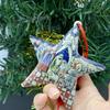 Crafted Beautifully Five Point Star Jesus Birthday Resin Hanging Ornament For Decor Festive