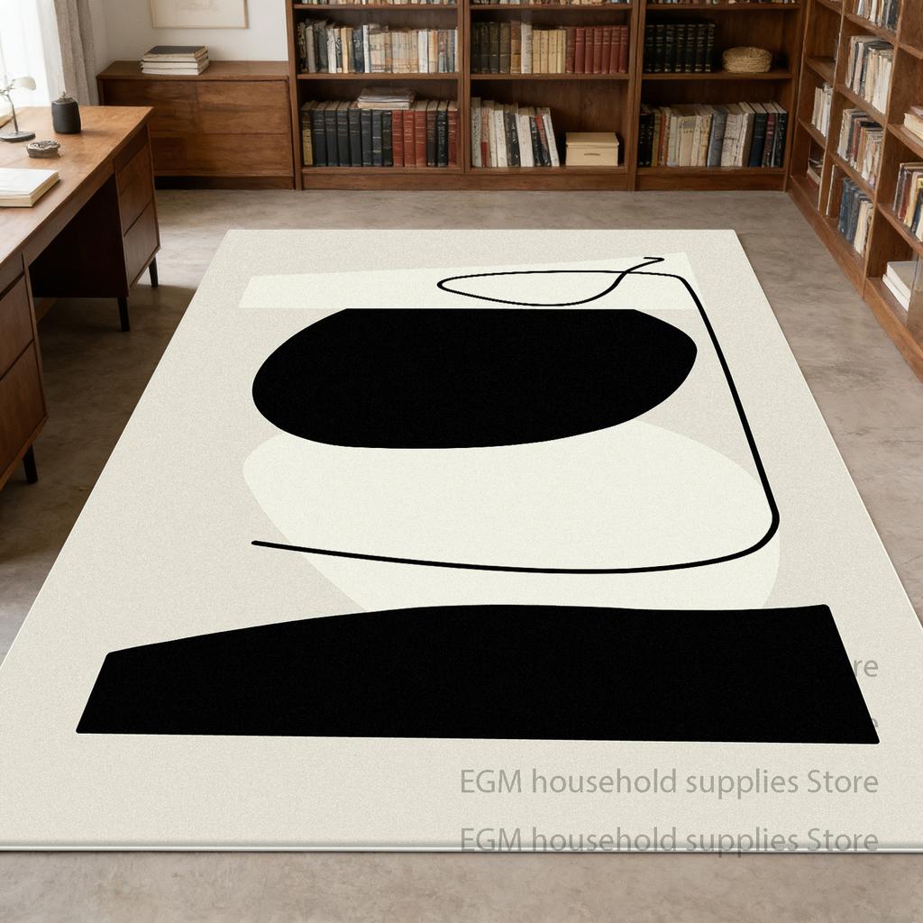 Light Luxury Carpets Abstract Living Room Decor Lounge Rug Large Area Bedroom Short Velvet Washable Non-slip Floor Mat Office