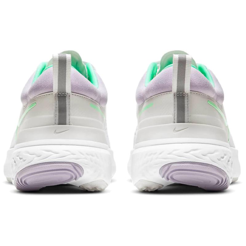 Nike React Miler 2 Platinum Tint Green Glow Women's Sneakers CW7136-002