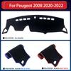 Dashboard Cover Protective Pad for Peugeot 2008 P24    Car Accessories Dash Board Sunshade Anti-UV Carpet Dashmat