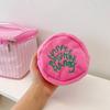 Cute Plush Cosmetic Bag Portable Letter Embroidered Coin Purse Hanging Bag Perfect Lipstick Envelope ID Bag For Traveling