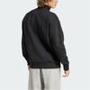 adidas All Szn Fleece Quarter-Zip Crew Sweatshirt Black Men Streetwear IX1250