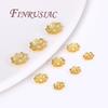 18K Gold Plated Bead End Caps For Jewelry Making Supplies Spacer Bead Caps DIY Accessories