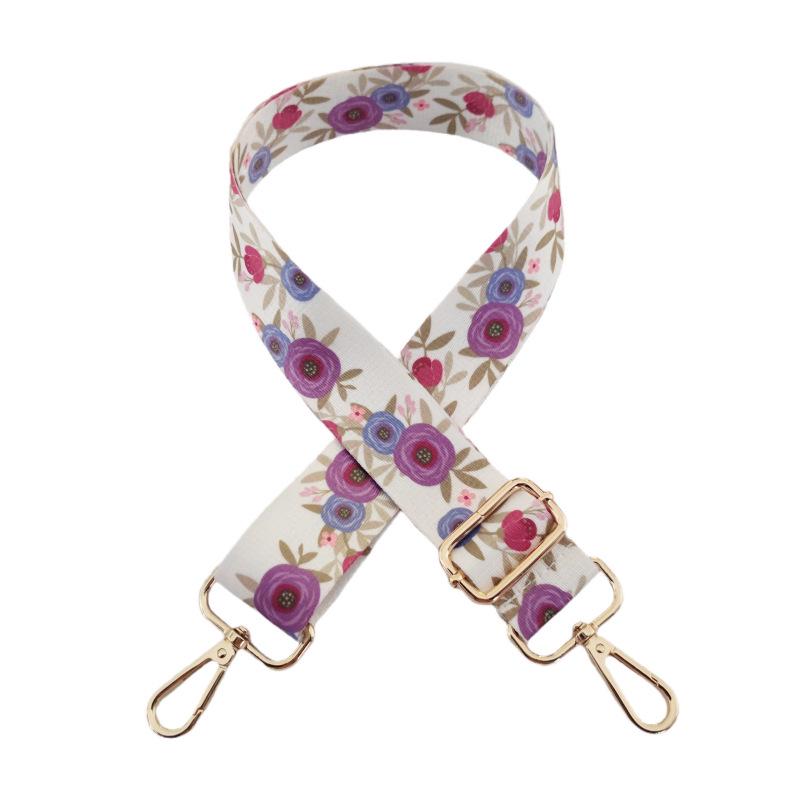 

New Floral Adjustable Wide Shoulder Strap for Bags – Decorative Single Shoulder Crossbody Strap