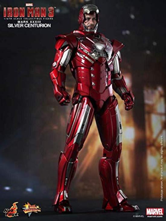 Movie Masterpiece Iron Man 3 Měřítková figurka Iron Man Mark 33 1/6 (Stříbrný centurion)