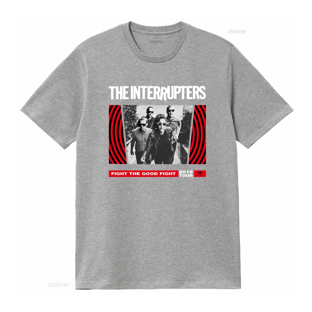The Interrupters Band Womens Medium T Shirt Fight Good 2019 Tour Print vintage Washed Stretched Unisex Casual graphic