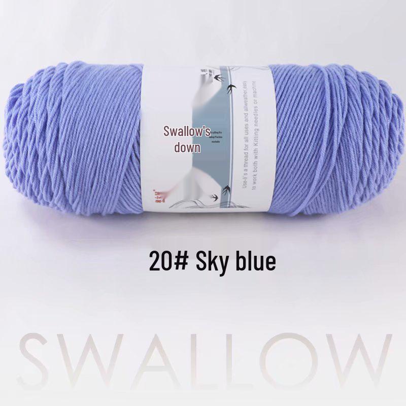 4 Liang Five-Strand Yarn: Cotton-Wool Medium-Thick Knitting Yarn for DIY Scarves and Shawls