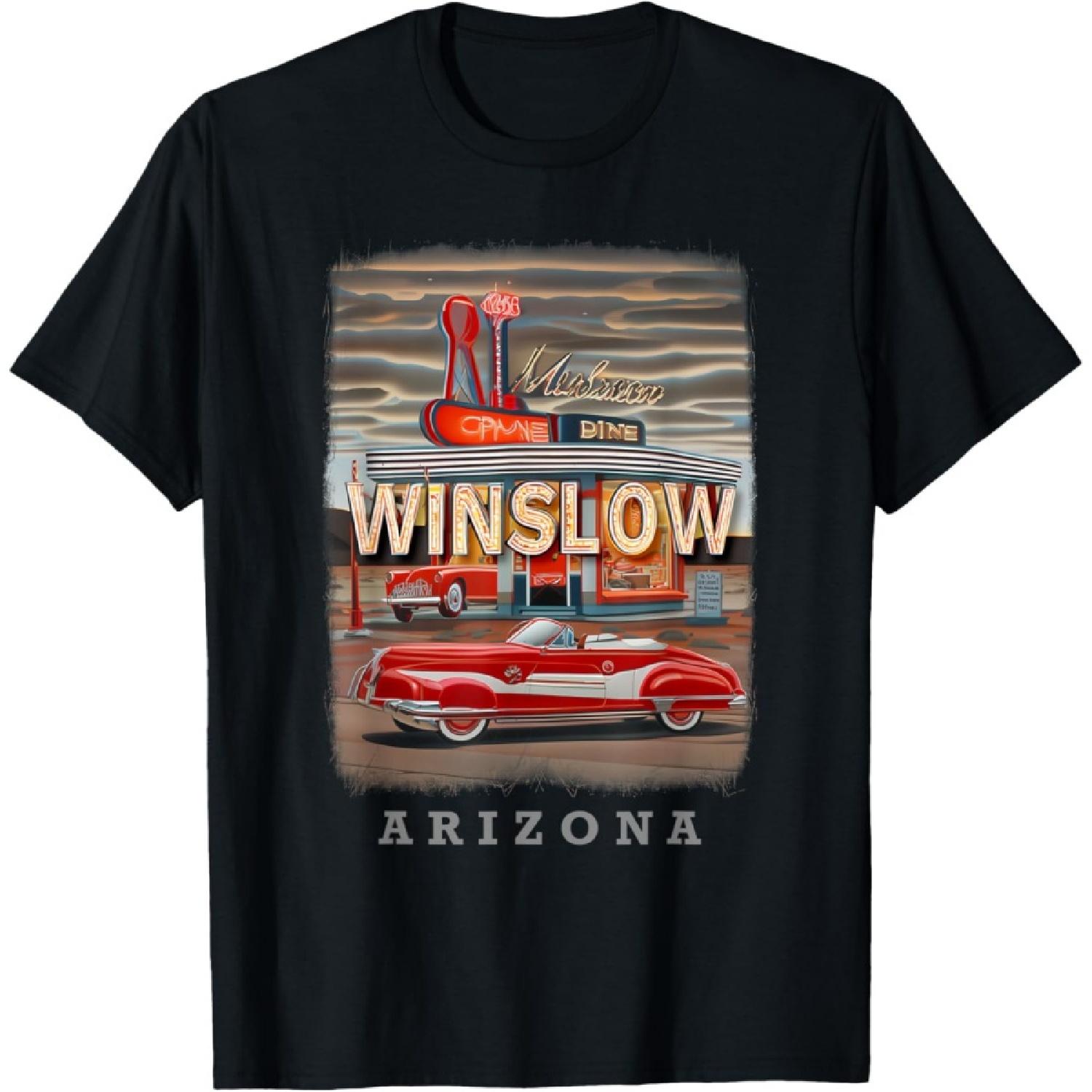 Winslow Arizona AZ Highway Revival SD924 T-Shirt S