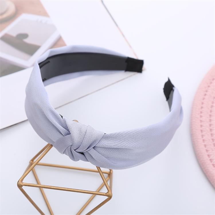 Girls and Ladies Fabric Knotted Hair Band Solid Color Sweet Headband Wholesale Simple Head Hoop Minimalist Modern 10 Colors