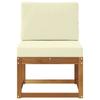Outdoor Center Sofa Solid Acacia Wood