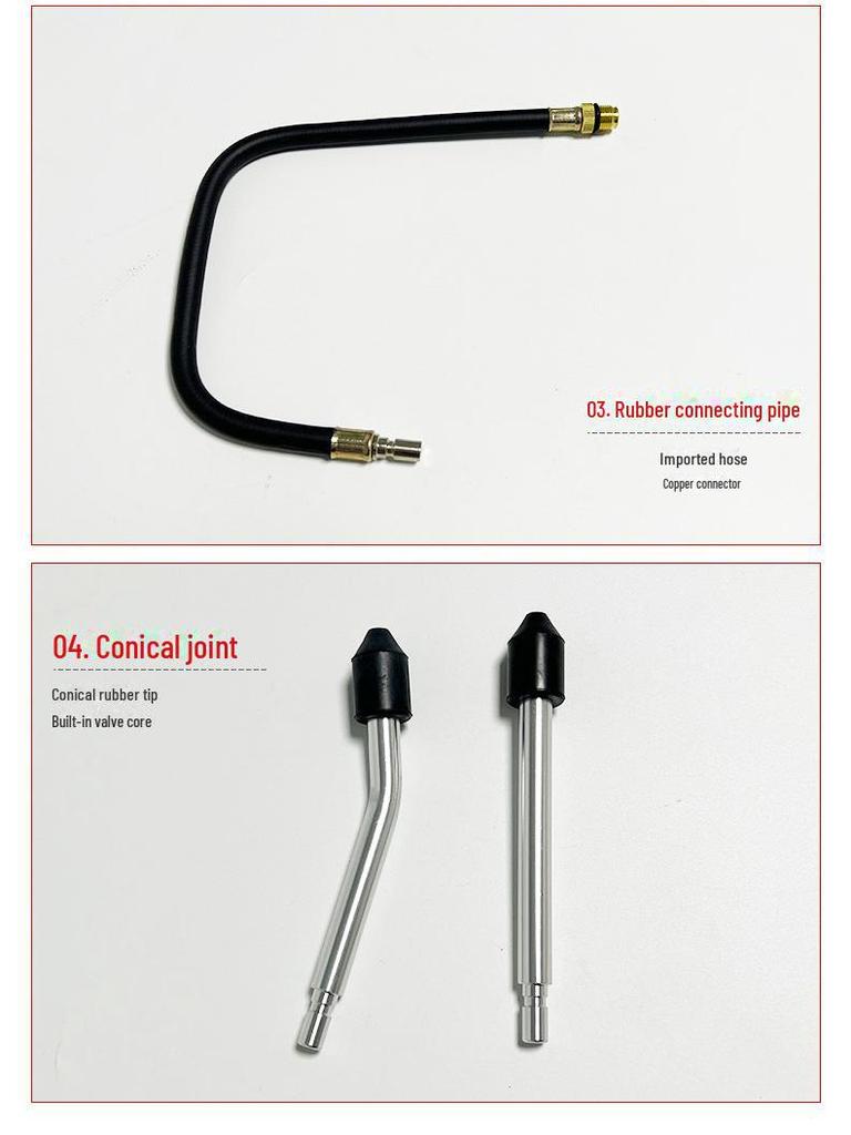 Multifunctional Cylinder Pressure Gauge with Conversion Heads for Auto & Motorcycle Diagnostics