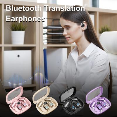 Hy Undai Y16 Language Translation Earbuds, Translator Earbuds Real Time Languages & Accents Audifonos Traductores Inglés Español For Travel Business