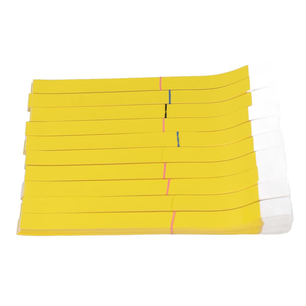 1000pcs Disposable Wristbands Waterproof Tear Resistant Event Paper Bracelets for Children Playground Concert Yellow