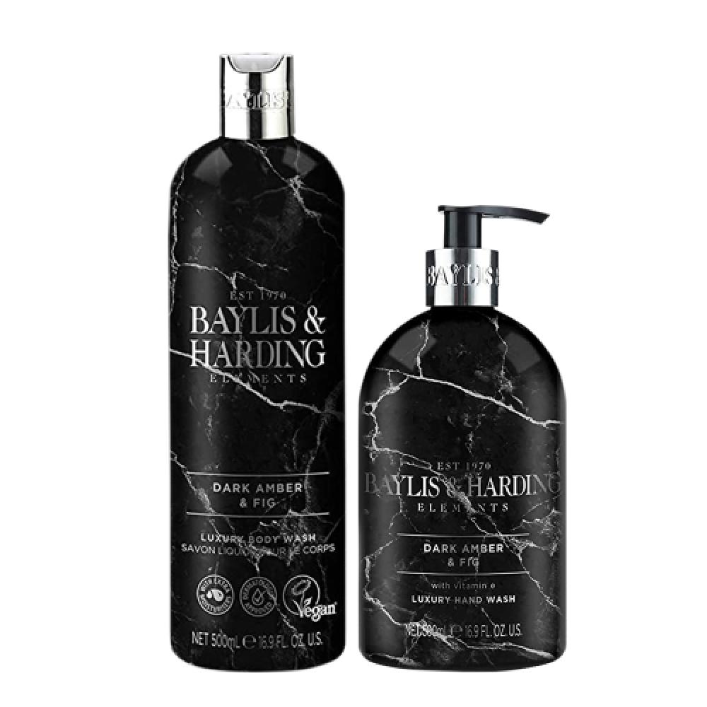 Baylis   Harding Dark Amber   Pig Hand   Body 2 Piece Gift Set  Hand Wash 500ml + Body Wash 500ml NONE