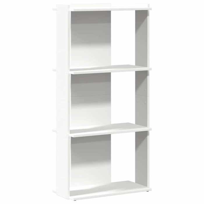 VidaXL 3-Tier Bookcase White 60x30x120 Cm Engineered Wood, Shelf, Book Shelf, Storage Shelf, 860265