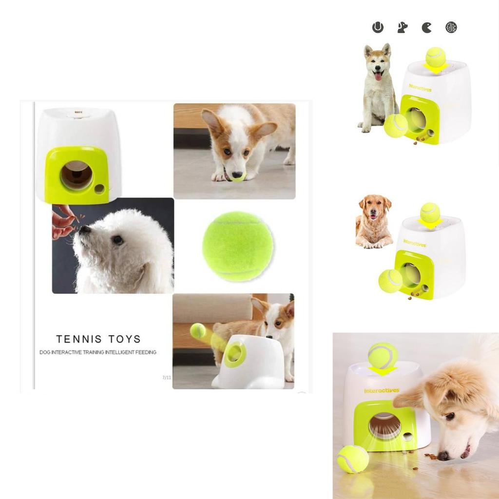 Interaktives Smart-Hundeleckerli-Spender-Spielzeug Automatisches Futtergerät Für Haustiere Grüne Farbe