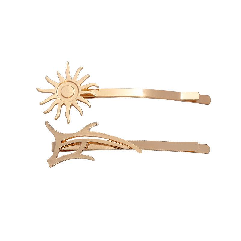 California Spice Girl, Dunkler Wind Persönlichkeit Unregelmäßiger Pony Ein Wort Haarspange Kantenclip Design Sinn Kopfschmuck Weiblich