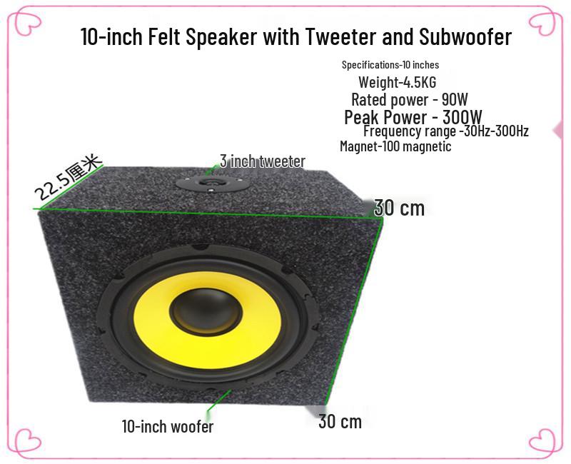 6.5, 8, 10 Inch Passive Subwoofer for Car and Home Audio