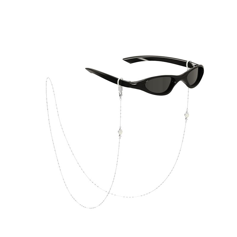 

Три Горизонтальных Sun Hunter Оригинальная Цепочка для Очков и Цепочка для Наушников «Крест Фритиллярии», Украшение от Потери, Особый Интерес, Легкая Роскошь, Женский (Without Glasses) Petal cross glasses chain