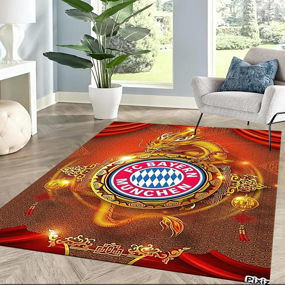 Fc Bayern München Victory Square Rugs Are a Great Choice for Living Rooms, Bedrooms, Home Décor, and As Gifts.