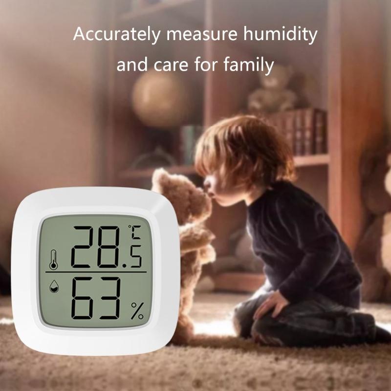 Electronic Thermometer Hygrometer Wireless Magnetic Adsorption Temperature Humidity Detector Sensor for Car Indoor Home