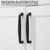Oukali Hot Sales Modern Furniture Cabinet Handle Drawer Kitchen Wardrobe  Dresser Matt Black Knob Handles